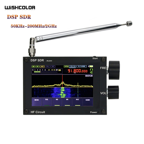 Wishcolor-receptor de Radio de onda corta malaquita DSP SDR, receptor de 3,5 