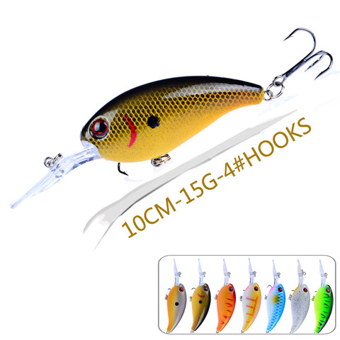 Uds Wobbler para Pike/trolling de señuelo de Pesca adornos 3d ojos duro cebo Artificial plantilla abordar bajo Swimbait Pesca ganchos Crankbait ► Foto 1/6