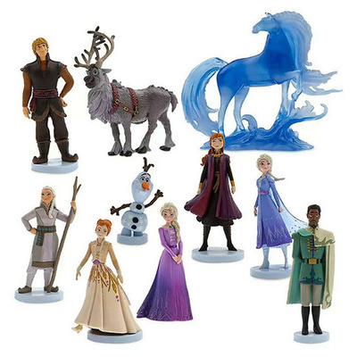 Disney congelado Anime la figura de acción de Pvc princesa Elsa Anna Kristoff Sven Olaf modelo de juguete para los niños regalo de cumpleaños de la torta ► Foto 1/6