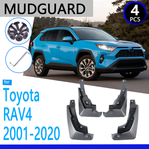 Guardabarros para Toyota RAV4 RAV 4 XA20 20 XA30 30 XA40 40 XA50 50 2001 ~ 2022 accesorios Mudflap Fender Auto piezas de repuesto ► Foto 1/6