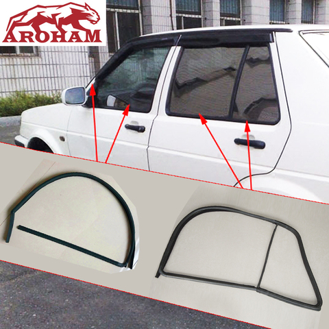 Sellos impermeables para ventana de golf, Riel de retención de goma, tanque de barro de vidrio, burlete, tiras selladas, accesorios de coche, para vw old Jetta 2 ► Foto 1/6