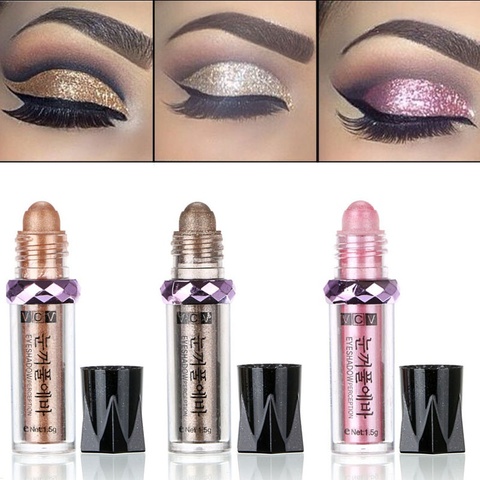 Bolas de sombra de ojos para maquillaje, 14 colores brillantes, Polvo de pigmento brillante, belleza, larga duración, lápiz de sombras para ojos minerales color carne ► Foto 1/6