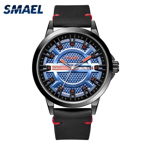Relojes de marca de lujo para hombre, resistente al agua hasta 30M, banda de reloj de cuero, relogio masculino, pulsera de reloj 9125 ► Foto 1/6