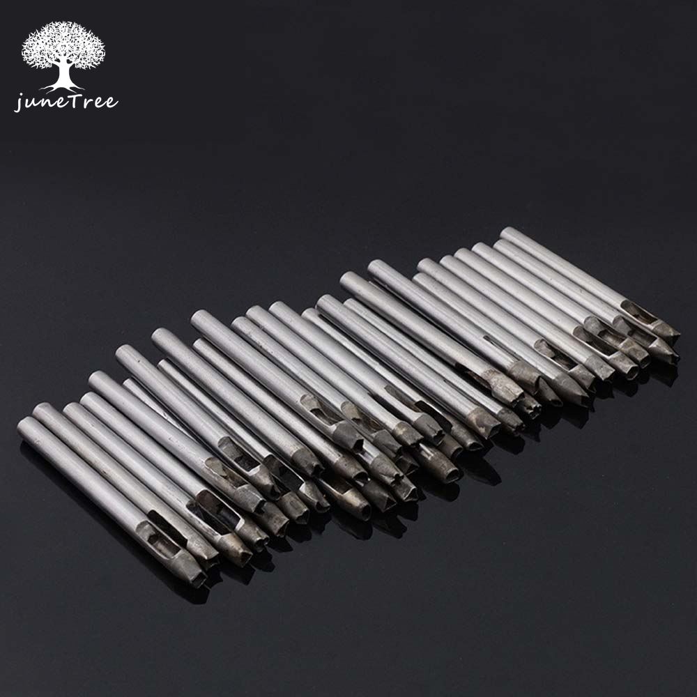 Junetree-perforadora de cuero DIY, 5mm, 3mm, con forma de flor, estrella, diamante, perforadora, agujeros, bricolaje, artesanía de cuero ► Foto 1/5