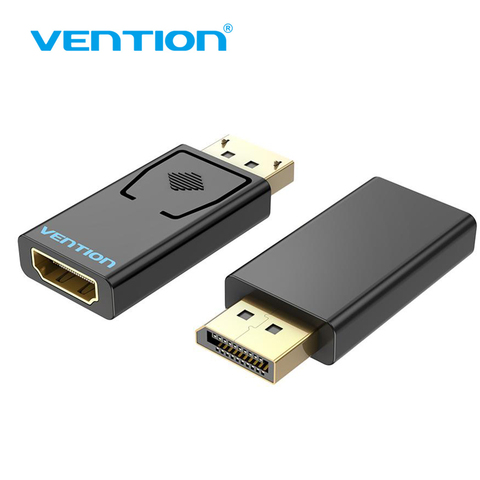 Vention adaptador de DP a HDMI 1080P puerto de pantalla macho a HDMI hembra Convertidor para ordenador portátil proyector DisplayPort a HDMI adaptador ► Foto 1/6