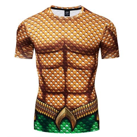 2022 camiseta para hombre, de la marca camiseta de compresión shazam camiseta 3d patrón impresión fitness divertido t camisas de estilo de moda ► Foto 1/6