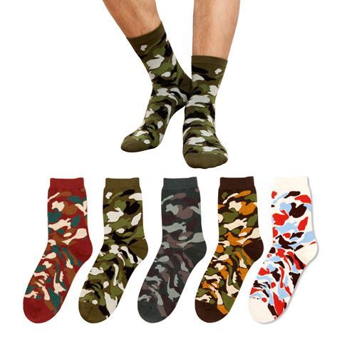 Calcetines a la moda militar para hombre, calcetín de camuflaje, Jacquard, HIPHOP, olive, camo Arts, estampado 3D, Otoño e Invierno ► Foto 1/6