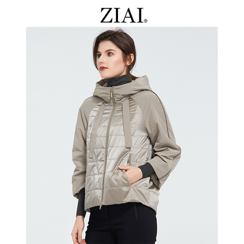 ZIAI-parka corta con capucha para mujer, chaqueta femenina rosa, cálida, de alta calidad de marca, abrigo para mujer, prendas de vestir, en stock, ZM-8601, 2022 ► Foto 1/6