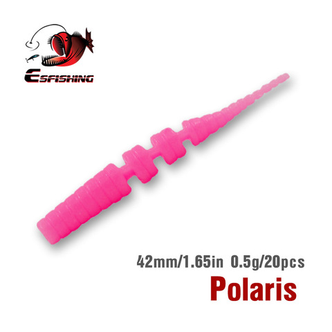 Cebos de Pesca de gusano KESFISHING, señuelo suave 20 piezas Polaris 42mm 95mm, cebos blandos para Pesca, señuelo de Pesca, anzuelo de trucha ► Foto 1/6