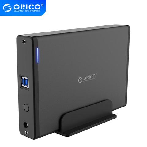 ORICO 7688U3 USB 3,0 a SATA3.0 3,5 pulgadas, caja de disco duro externo, estación de acoplamiento, soporte UASP 12V Power ► Foto 1/6