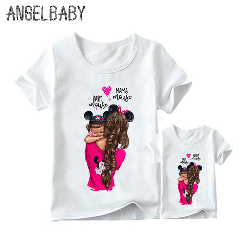 Conjunto familiar a juego, Camiseta con estampado de Super mamá e hija para niños y niñas, ropa para regalo del Día de la madre, camiseta divertida para niños y mujeres ► Foto 1/6