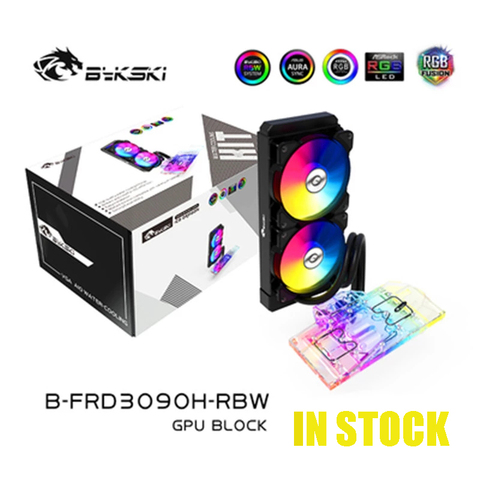 Bykski B-FRD3090H-RBW-Kit de refrigeración por agua AIO para NVIDIA RTX 3080 3090, tarjeta gráfica de referencia AIC, enfriador GPU, A-RGB de radiador VGA ► Foto 1/4