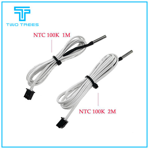 Piezas de impresora 3D Sensor de temperatura termistor de 1 M/2 M HT-NTC100K para filamentos de alta temperatura 350 grados NTC100K ► Foto 1/5