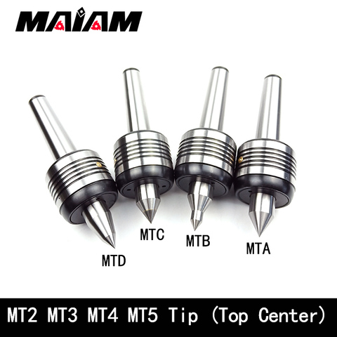 MT2 MT3 MT4 MT5 Morse Torno CNC Centro de rotary estándar doble cabeza de cono centro vivo para Morse centro de torneado doble tapa centro ► Foto 1/6