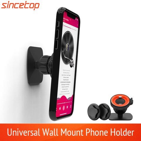 Soporte de teléfono móvil para iPhone 11 Pro Max XR 8 SE, montaje en pared adhesivo para tableta Samsung, montaje rápido ► Foto 1/6