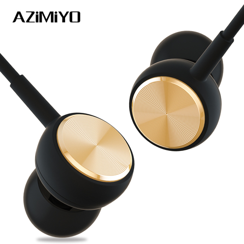 Auricular de sonido AZiMiYO DJ2 bajo en la oreja auriculares deportivos con cable con micrófono para teléfono xiaomi huawei iPhone 6 auriculares HIFI auricular ► Foto 1/6