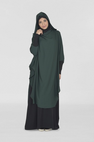 Eid-vestido con capucha Hijab musulmán mujeres, ropa de oración, larga, Khimar, Jilbab, Abaya, cobertura completa, Ramadán, Abayas islámico, Burka, Niqab ► Foto 1/6