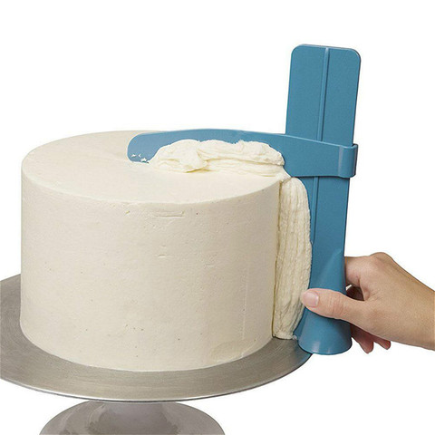 Nueva ajustable raspador de torta Espátulas para Fondant Borde de pastel suave crema decoración manualidades para hornear vajilla herramienta para tartas de cocina ► Foto 1/6