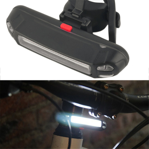 Lámpara LED trasera para bicicleta, luz de advertencia de ciclismo multimodo, resistente al agua, recargable vía USB, luz trasera y delantera ► Foto 1/6