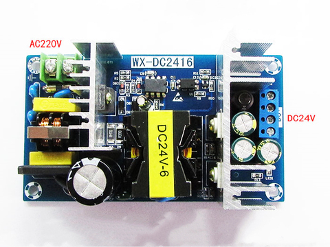 Módulo de energía Industrial de alta potencia, placa de circuito impreso, placa de alimentación conmutada, CC, WX-DC2416 24V 6a ► Foto 1/2