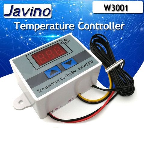 Controlador de temperatura Digital, termostato termorregulador, incubadora de Acuario, regulador de temperatura del calentador de agua, W3001, 110V, 220V, 12V, 24V ► Foto 1/3