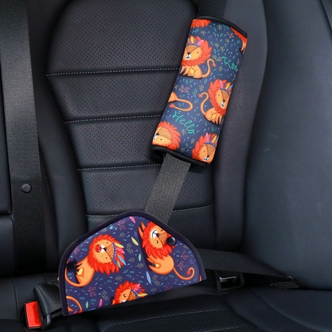 Para cinturón de seguridad de coche sostenedor de ajuste el cinturón acolchado para bebé niño niños Anti-Cuello seguridad hombro posicionador hombro Pad Kit ► Foto 1/6