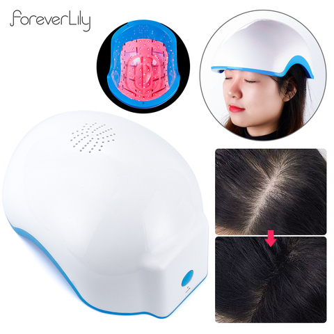 Casco láser de rebrote de pelo, dispositivo de terapia para la pérdida de cabello, gorro para crecimiento del cabello, máquina de terapia de masaje láser ► Foto 1/6