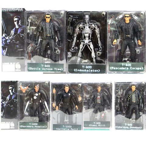 Endoesqueleto figura NECA la figura del terminador 2 T-800 T-1000 figura de acción de PVC coleccionable modelo juguete para regalo 18cm ► Foto 1/1