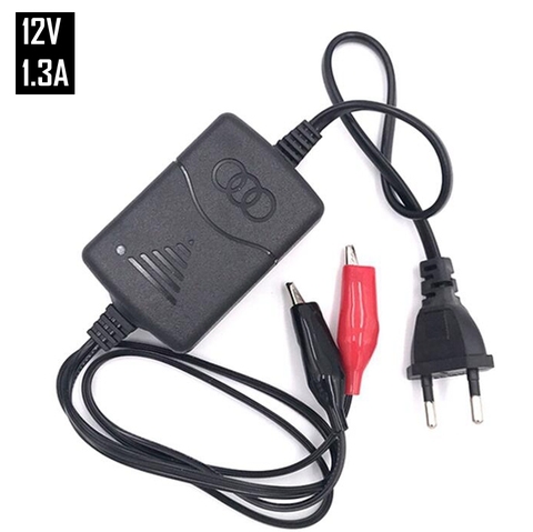 Cargador inteligente de 12V y 1300 a para coche y motocicleta con indicador LED, fuente de alimentación conmutada de 12V y 1300mA, enchufe europeo y estadounidense ► Foto 1/6