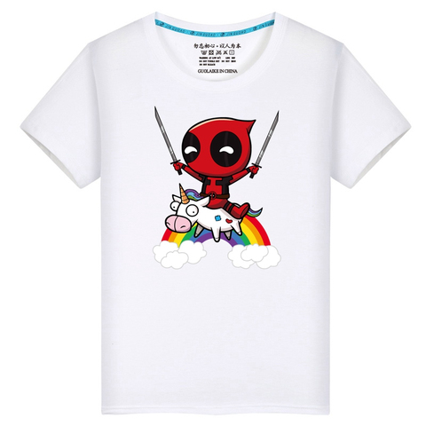 Camiseta divertida de Deadpool de verano de SWENEARO para hombre, camiseta encantadora de Superman, ropa de Hip Hop Homme para Fans de marvel ► Foto 1/6