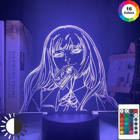 Lámpara de Anime Yumeko Jabami de Kakegurui, regalo de jugador compulsivo para decoración de dormitorio, luz nocturna japonesa, luz Led de noche ► Foto 1/6