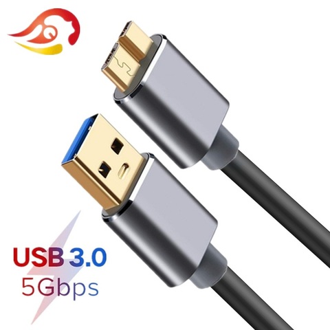 Disco Duro SSD Cable de sincronización de Cable USB 3,0 a Micro B Cable USB disco duro externo HDD para Samsun S5 de carga USB Cable para disco duro ► Foto 1/6