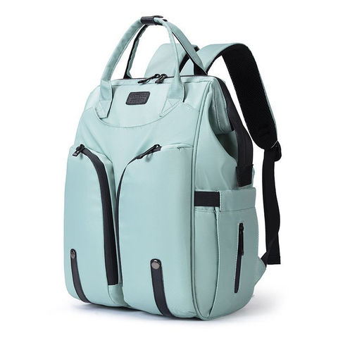 Mochila Oxford multifunción para mujer, bolso de hombro impermeable de gran capacidad para mamá, bolsas de pañales para bebé ► Foto 1/1