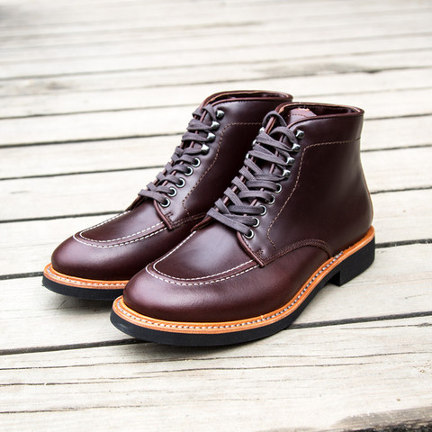 Hechos a mano nuevos botas de cuero de los hombres zapatos de caballero Derby botas de vestir Oxford Goodyear Welted Vintage ► Foto 1/6