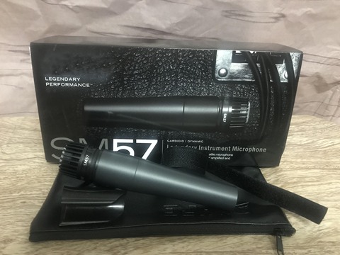 2 unids/caja de alta calidad Sm57 claro sonido de mano con cable Karaoke micrófono con cable dinámico sm57 micrófono para venta caliente ► Foto 1/1