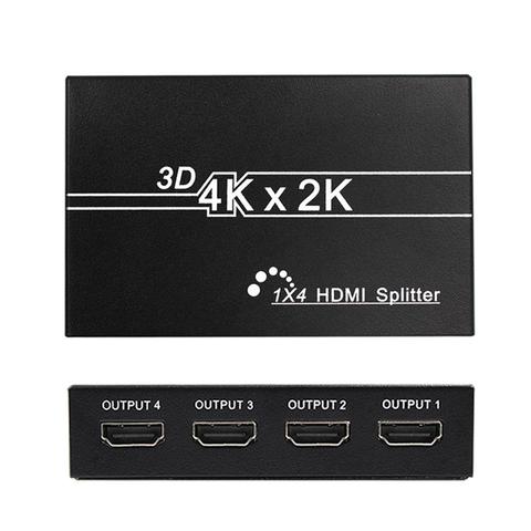 Divisor HDMI 4K, 2k, 1X4, Full HD, 1080p, HDMI, 1 en 4, interruptor de salida, conmutador, pantalla para Smart TV, monitor, proyector mi box3, ps4 ► Foto 1/6