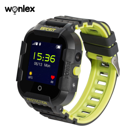 Wonlex KT03 relojes inteligente rastreador de GPS para niño WIFI impermeable de IP67 Cámara 2G tarjeta SIM reloj SOS ayuda llamada bebé LBS reloj regalo ► Foto 1/6