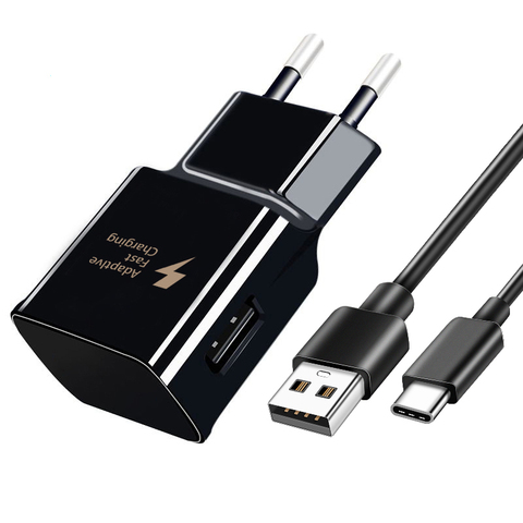 Adaptador rápido/USB cargador de pared, cargador de Cable de datos Micro USB para Samsung S5, S6, S7 Edge, S8, S9, S10, A50, A70, A51, A71, tipo C ► Foto 1/6