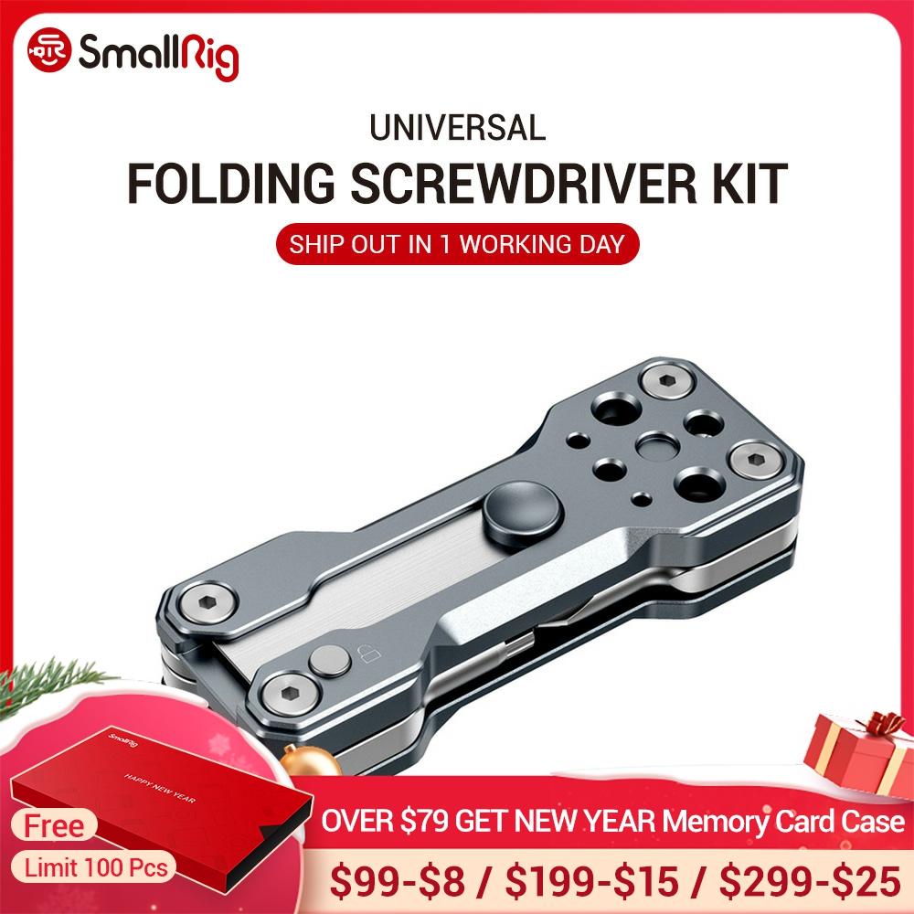 SmallRig plegable Kit destornillador llave de herramienta manual portátil 4 llaves Allen 2,5 3 4 3/16 1 Destornillador plano 2495 ► Foto 1/6