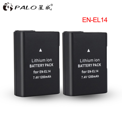 EL-E14 ENEL1 EN-EL14a EL14 1200mah 7,4 v Li-Ion digital Paquete de batería para Nikon D3100 D3200 D3300 P7100 P7200 P7800 serie D y P ► Foto 1/6