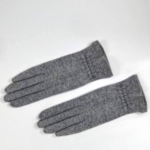 Guantes de lana de Cachemira para mujer, manoplas cálidas y gruesas con pantalla táctil, de lujo, para invierno ► Foto 1/6