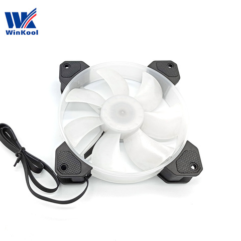 Bykski B-RBW-FN-V2 12CM RBW LED Coolng ventilador Eclipse ajuste 120mm agujero de montaje del radiador ► Foto 1/6