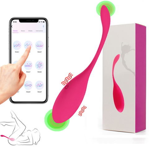 Vibrador de bala para mujer, Juguetes sexuales con aplicación Bluetooth, portátil consolador, bragas de vibración remota inalámbrica para pareja, juguetes para adultos ► Foto 1/6
