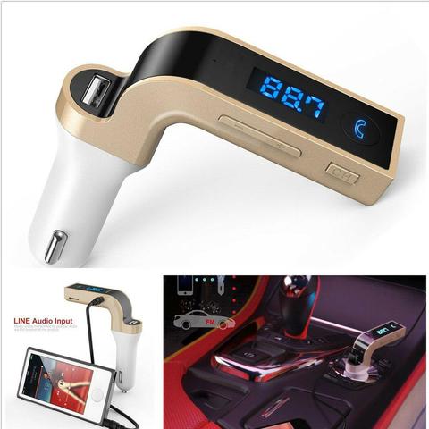 Kit de coche con Bluetooth, transmisor FM manos libres, encendedor de cigarrillos, reproductor de Radio MP3, Cargador USB, accesorios para automóviles, 1 ud. ► Foto 1/6