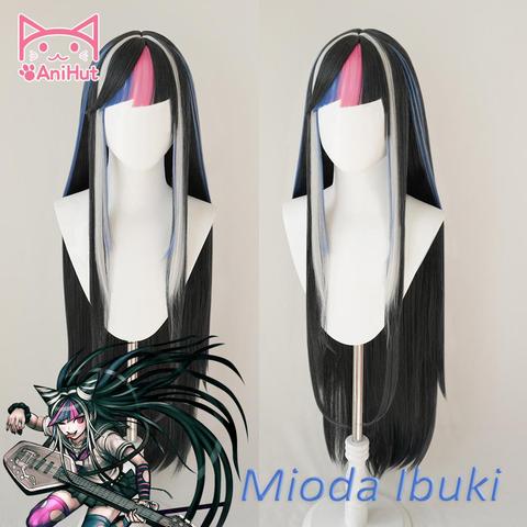 【AniHut】Mioda Ibuki peluca Cosplay Danganronpa sintético resistente al calor del pelo de las mujeres Mioda Ibuki ► Foto 1/6
