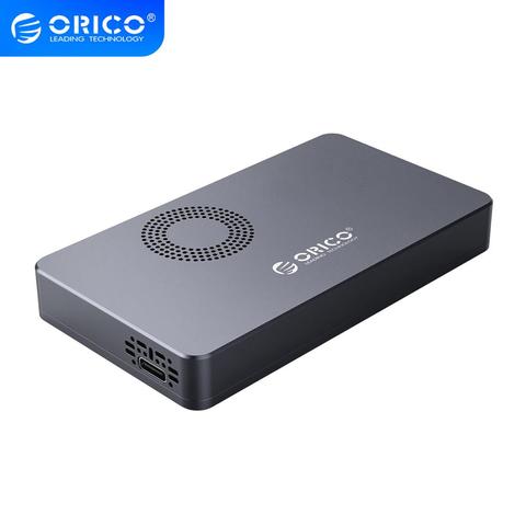 ORICO-carcasa de disco duro M.2 NVME SSD, carcasa de disco SSD con autorefrigeración para M.2 M Key M + B Key SSD Disk USB C 10Gbps, carcasa de disco duro M.2 ► Foto 1/6