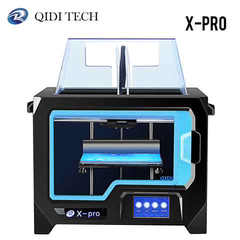 Impresora QIDI TECH x-pro 3D extrusor Dual con pantalla táctil WiFi de 4,3 pulgadas con ABS, PLA, TPU ► Foto 1/6