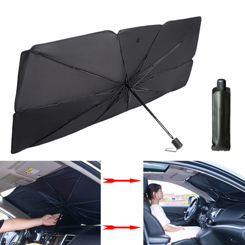 Parasol plegable UV para coche, cubierta de parabrisas, aislamiento térmico, persiana solar, accesorios de protección automática ► Foto 1/6