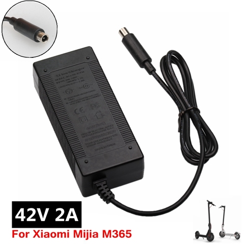 Cargador eléctrico de la VESPA de 42V 2A adaptador para Xiaomi Mijia M365 Ninebot Es1 Es2 eléctrico accesorios para Scooter cargador de batería ► Foto 1/6