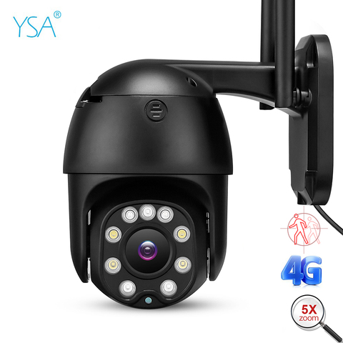 Cámara de seguridad inalámbrica 4G con Wifi, 5MP, 1080P, HD, Zoom óptico 5X, cámara IP PTZ para exteriores, seguimiento automático, cámara de vigilancia CCTV ► Foto 1/6